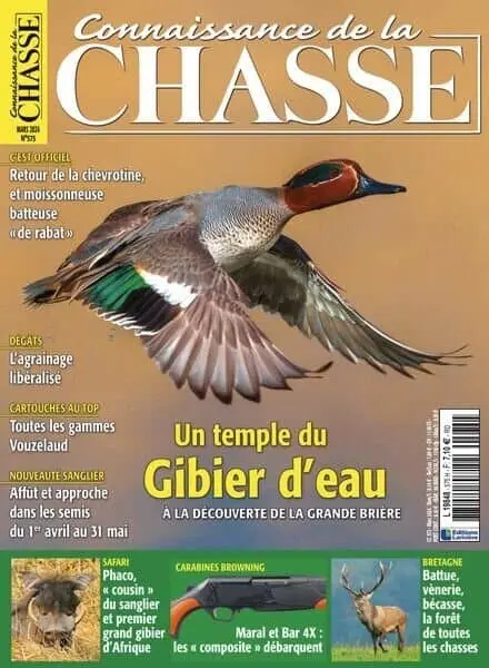 Connaissance de la Chasse – Mars 2024