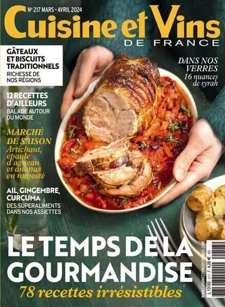 Cuisine et Vins de France – Mars-Avril 2024