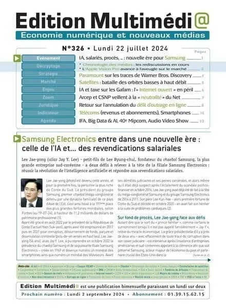 Edition Multimedia – 22 Juillet 2024