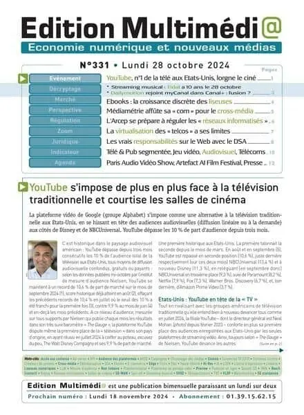 Edition Multimedia – 28 Octobre 2024