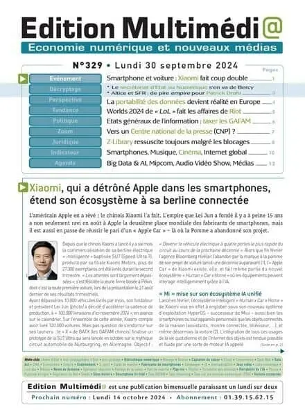 Edition Multimedia – 30 Septembre 2024