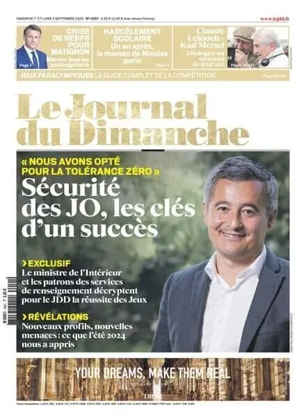 Le Journal du dimanche – 1 Septembre 2024