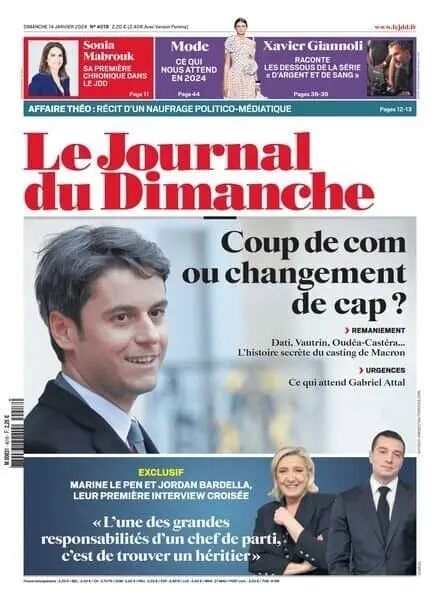 Le Journal du dimanche – 14 Janvier 2024