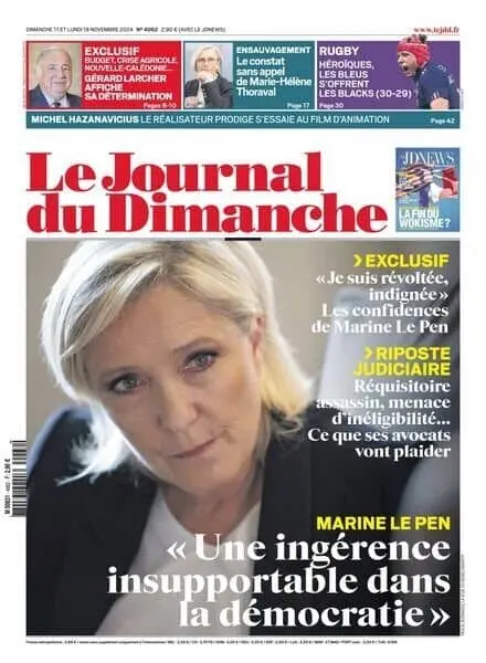 Le Journal du dimanche – 17 Novembre 2024