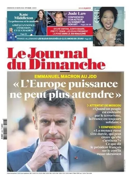 Le Journal du dimanche – 25 Mars 2024