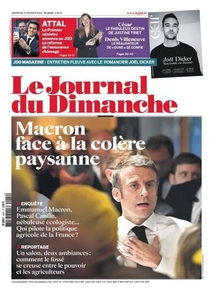 Le Journal du dimanche – 26 Fevrier 2024