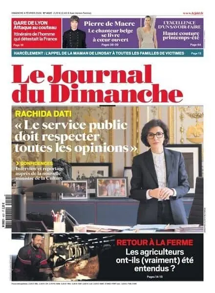 Le Journal du dimanche – 4 Fevrier 2024