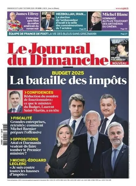 Le Journal du dimanche – 7 Octobre 2024