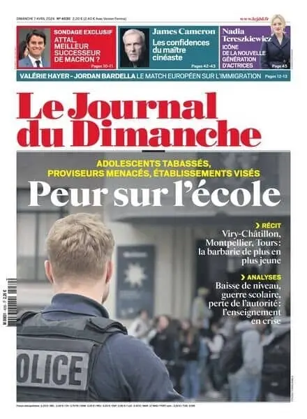 Le Journal du dimanche – 8 Avril 2024