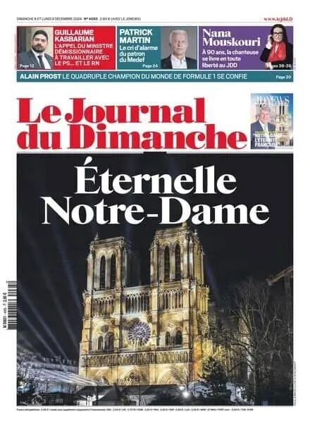 Le Journal du dimanche – 9 Decembre 2024