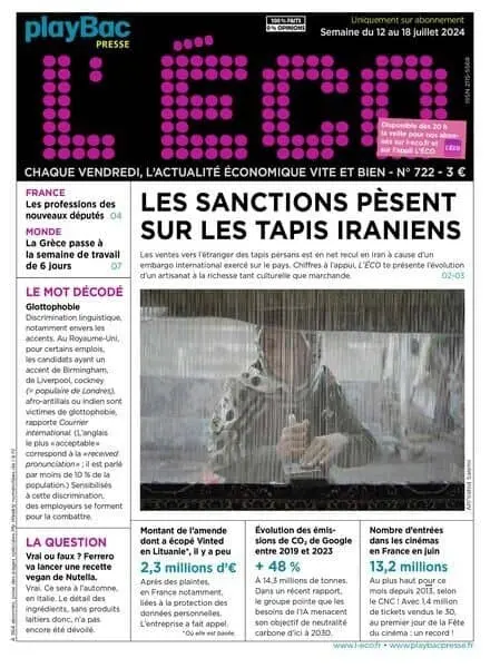 L’eCO – 12 Juillet 2024