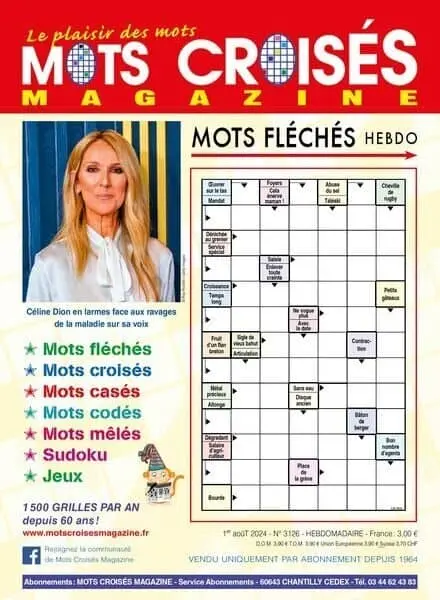 Mots Croises Magazine – 5 Aout 2024