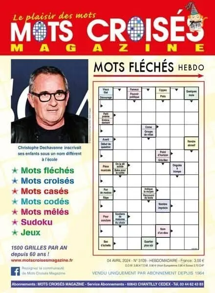 Mots Croises Magazine N3109 – 4 Avril 2024